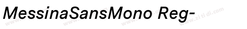 MessinaSansMono Reg字体转换